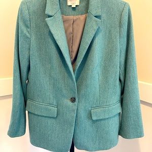 Ann Taylor Loft Jacket/Blazer - Light Teal - Size 12